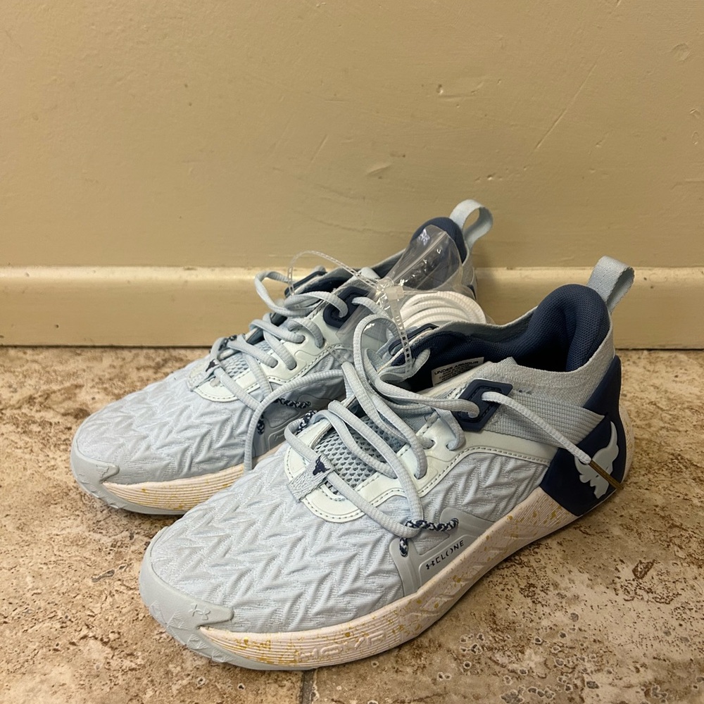 Under Armour project rock Shoes - Light Blue and Navy